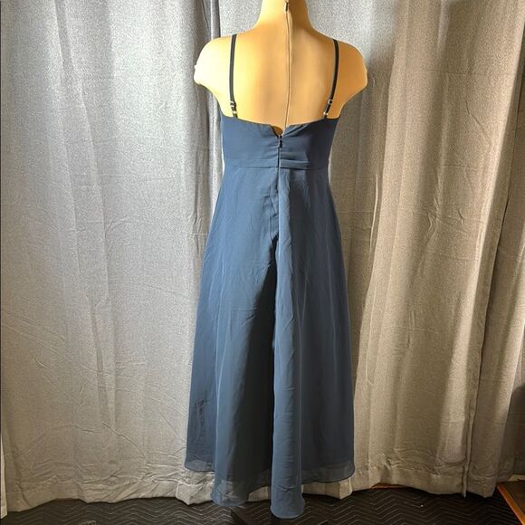 B X Z Elegant Blue Sleeveless Dress - Picture 6 of 12